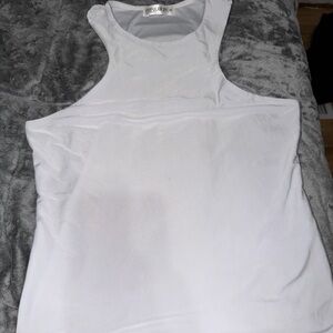 Popular 21 White Racerback Tank Top - Women